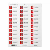 Lacrosse Sporten Rood Etiket (Full Sheet)