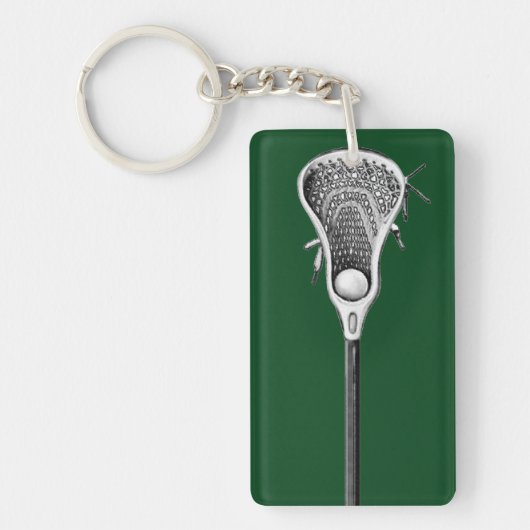 Lacrosse Sporten Sleutelhanger (Voorkant)