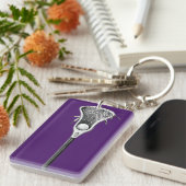 Lacrosse Sporten Sleutelhanger (Voorkant Rechts)