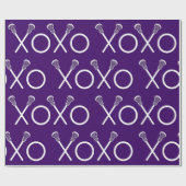 Lacrosse Sportpapier voor Paarse vulling Cadeaupapier (Vlak)
