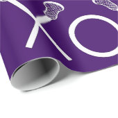 Lacrosse Sportpapier voor Paarse vulling Cadeaupapier (Rol Hoek)
