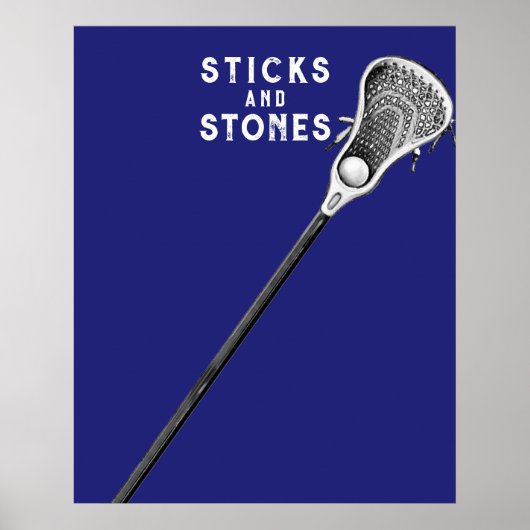 Lacrosse sportposter poster (Voorkant)