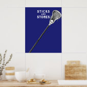 Lacrosse sportposter poster (Keuken)