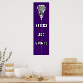Lacrosse sportposter poster (Keuken)