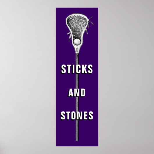 Lacrosse sportposter poster (Voorkant)