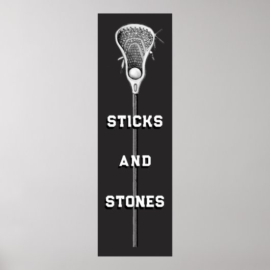 Lacrosse sportposter poster (Voorkant)