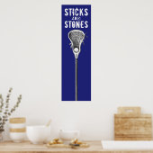 Lacrosse sportposter poster (Keuken)