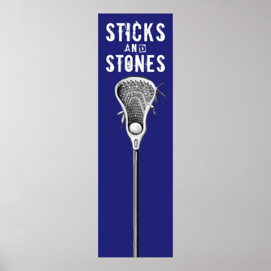 Lacrosse sportposter poster (Voorkant)