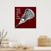 Lacrosse sportposter poster (Keuken)