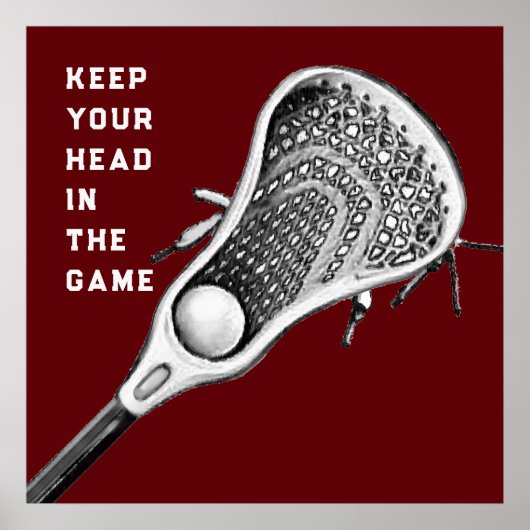 Lacrosse sportposter poster (Voorkant)