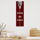 Lacrosse sportposter poster (Keuken)