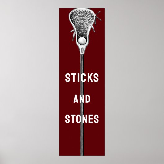 Lacrosse sportposter poster (Voorkant)