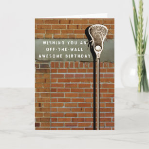 Lacrosse Sports Birthday Card Kaart