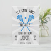 Lacrosse Sports Birthday Kaart (Staand voorkant)