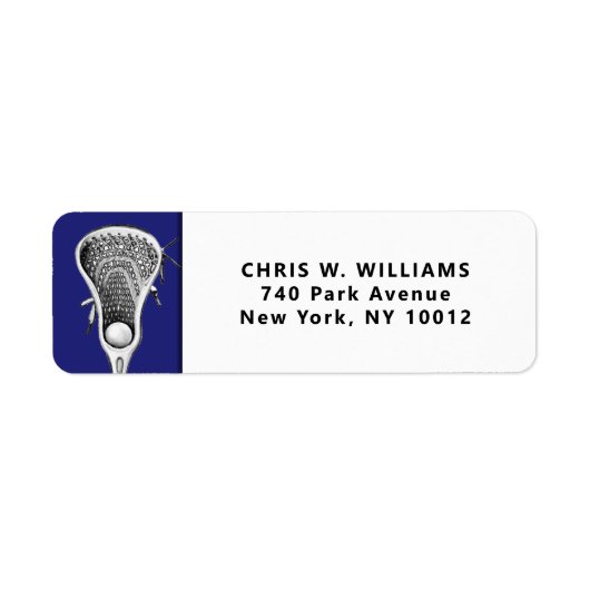 Lacrosse Sports Blue Etiket (Voorkant)
