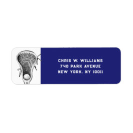 Lacrosse Sports Blue Etiket