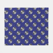 Lacrosse Sports Blue Fleece Blanket Deken (Voorkant (Horizontaal))