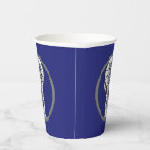 Lacrosse Sports Blue Papieren Bekers (Rechts)