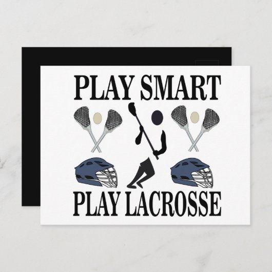 Lacrosse Sports Briefkaart (Voorkant / Achterkant)