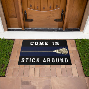 Lacrosse Sports Decor Deurmat