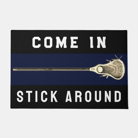Lacrosse Sports Decor Deurmat (Voorkant)