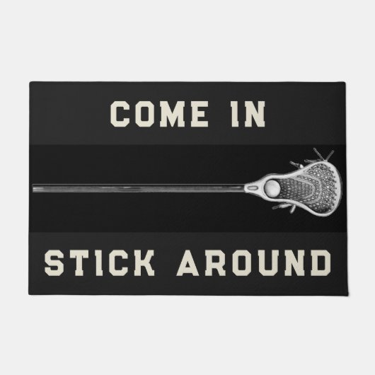 Lacrosse Sports Decor Doormat Deurmat (Voorkant)
