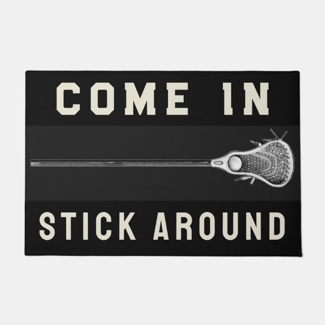 Lacrosse Sports Decor Doormat Deurmat (Voorkant)