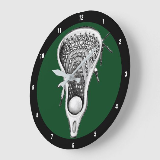 Lacrosse Sports Decor Grote Klok (Hoek)