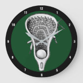 Lacrosse Sports Decor Grote Klok (Voorkant)
