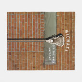 Lacrosse Sports Fleece Deken (Voorkant (Horizontaal))