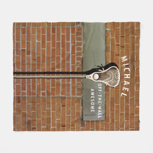 Lacrosse Sports Fleece Deken (Voorkant (Horizontaal))