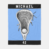 Lacrosse Sports Fleece Deken (Voorkant)