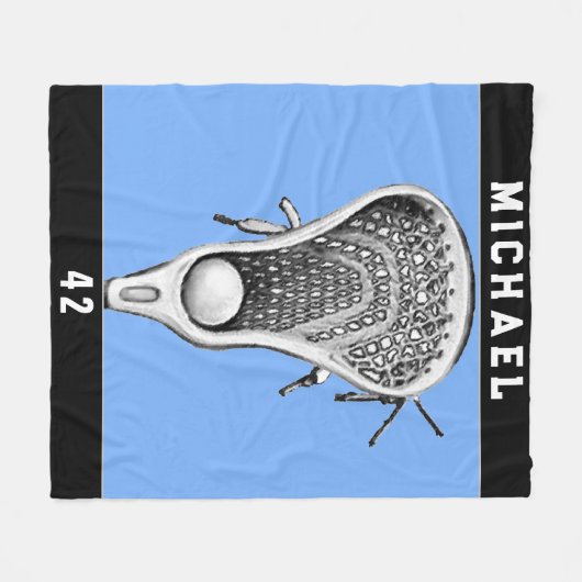 Lacrosse Sports Fleece Deken (Voorkant (Horizontaal))