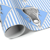 Lacrosse Sports Gift Wrapping Paper Cadeaupapier (Rol Hoek)
