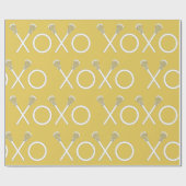Lacrosse Sports Gold Wrapping Paper Cadeaupapier (Vlak)