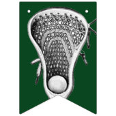 Lacrosse Sports Green Bunting Flags Vlaggetjes (Tweede vlag)