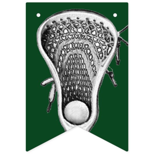 Lacrosse Sports Green Bunting Flags Vlaggetjes (Tweede vlag)