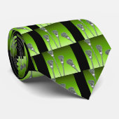 Lacrosse Sports Green Stropdas (Opgerold)