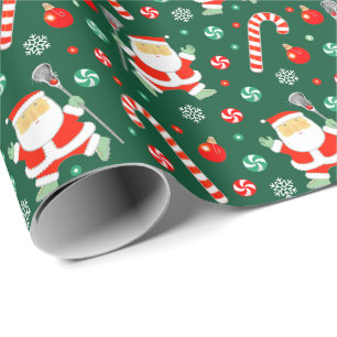 Lacrosse Sports Holiday Gift Cadeaupapier