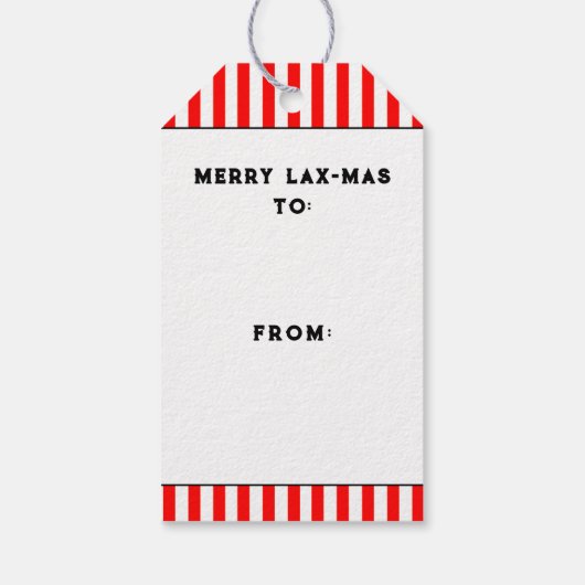 Lacrosse Sports Holiday Gift Labels Cadeaulabel (Achterkant)