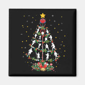 Lacrosse Sports Lover Xmas Santa Hat Lacrosse Chri Magneet (Voorkant)