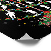 Lacrosse Sports Lover Xmas Santa Hat Lacrosse Chri Poster (Hoek)