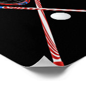 Lacrosse Sports Lover Xmas Santa Hat Lacrosse Chri Poster (Hoek)