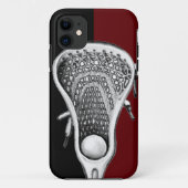 Lacrosse Sports Maroon Hoesje-Mate iPhone Case (Achterkant)