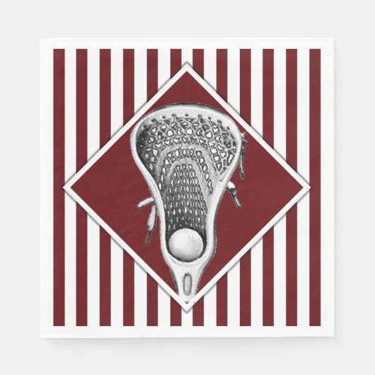 Lacrosse Sports Maroon Servet (Voorkant)