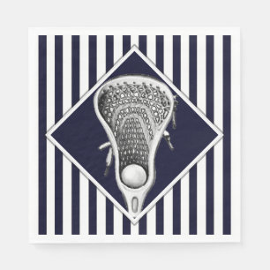 Lacrosse Sports Navy Blue Servet