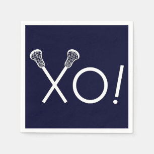 Lacrosse Sports Navy Blue Servet