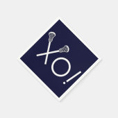 Lacrosse Sports Navy Blue Servet (Hoek)