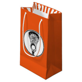 Lacrosse Sports Oranje Small Gift Bag Klein Cadeauzakje
