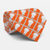 Lacrosse Sports Oranje Stropdas (Opgerold)